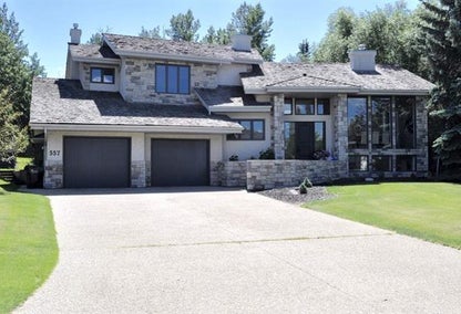 Tall dark home in Sherwood Park